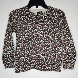 NWT Volcom Girl's Floral Sweater Size XS(5-6)